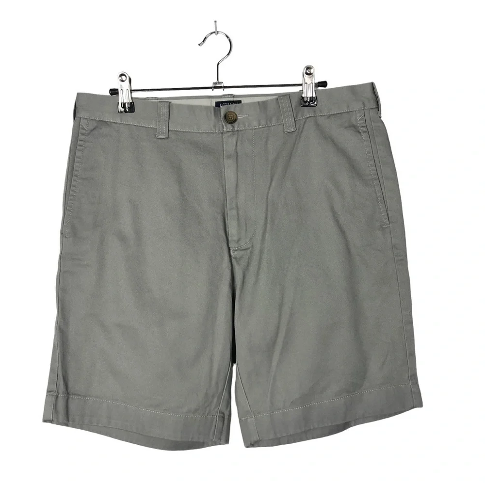 J. Crew Gramercy Light Gray Chino Shorts 32